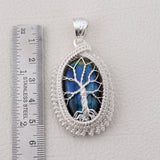 Labradorite Gemstone Pendant 925 Sterling Silver