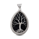 Lava Gemstone Pendant 925 Sterling Silver