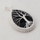 Lava Gemstone Pendant 925 Sterling Silver