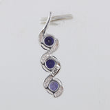 925 Sterling Silver Iolite Pendant