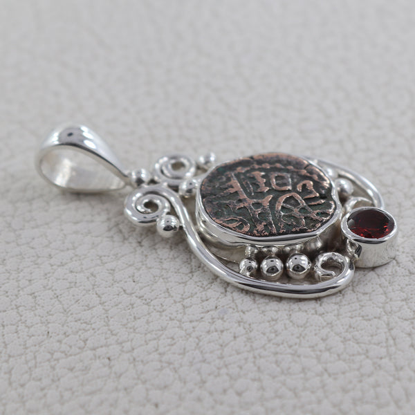 925 Sterling Silver Coin Pendant