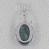 925 Starling Silver Moss Agate Pendant