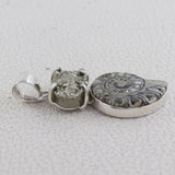 925 Silver Ammonite Fossil Pendant