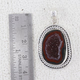 925 Starling Silver Coconut Druzy Pendant