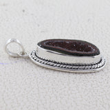 925 Starling Silver Coconut Druzy Pendant