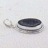 925 Starling Silver Coconut Druzy Pendant