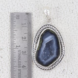 925 Starling Silver Coconut Druzy Pendant