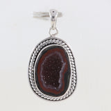 925 Starling Silver Coconut Druzy Pendant