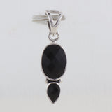 925 Sterling Silver Black Onyx Pendant