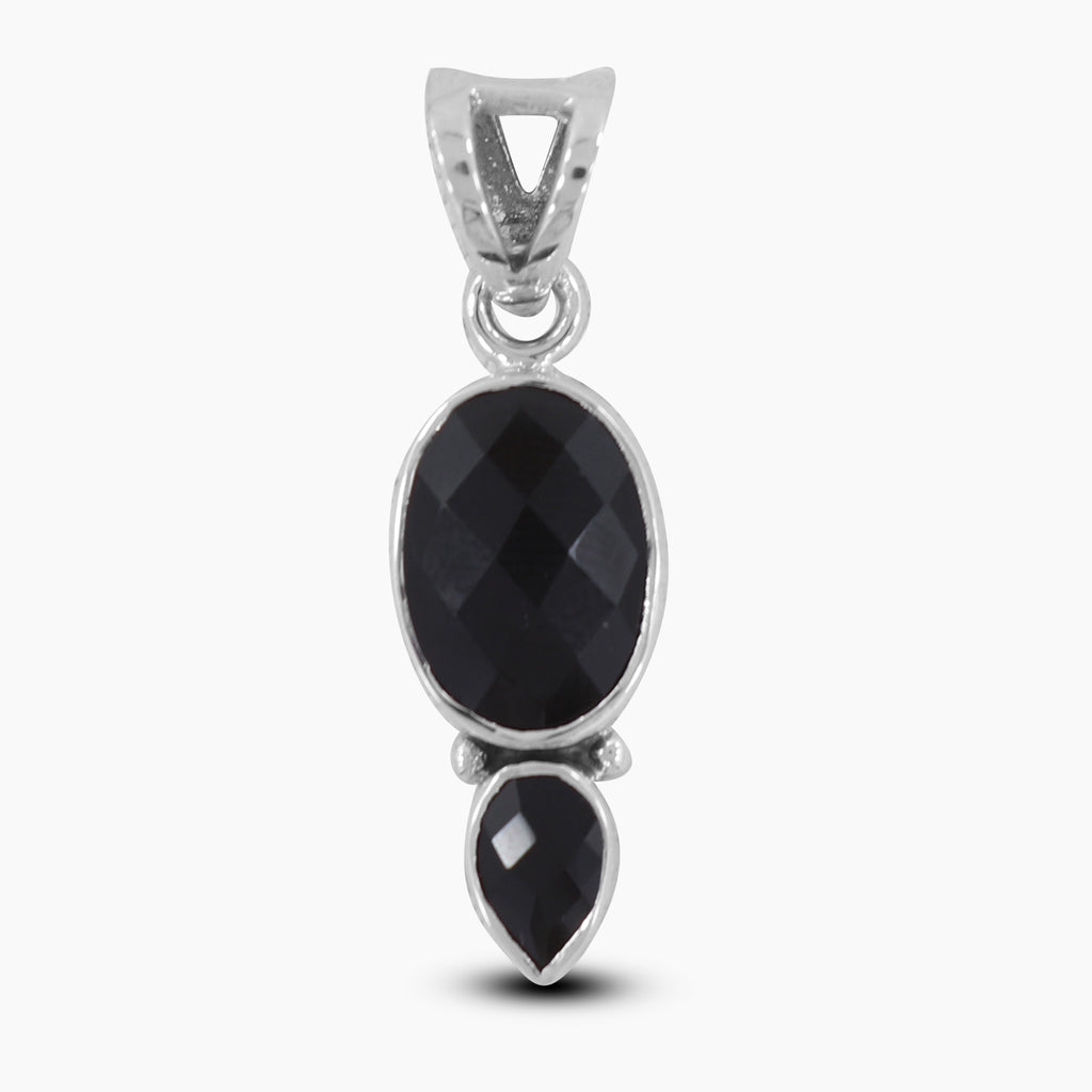 925 Sterling Silver Black Onyx Pendants