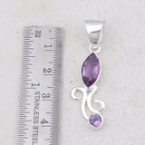 Garnet 925 Sterling Silver Pendant