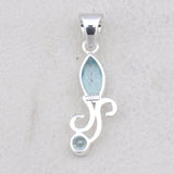 925 Sterling Silver Garnet Pendant