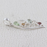 Multi Tourmaline Gemstone Pendant