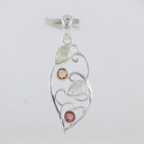 Multi Tourmaline Gemstone Pendant