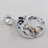 925 Starling Silver Astrophyllite Pendant