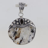 925 Starling Silver Astrophyllite Pendant