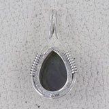 Blue Larimar Gemstone Silver Pendant