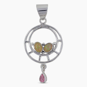 925 Sterling Silver Ethiopian Opal Pendants