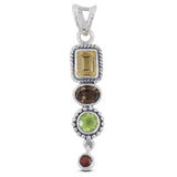 Natural Citrine 925 Silver Pendant