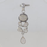 Rainbow Moonstone Silver pendant