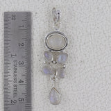 Rainbow Moonstone Silver pendant