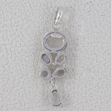 Rainbow Moonstone Silver pendant