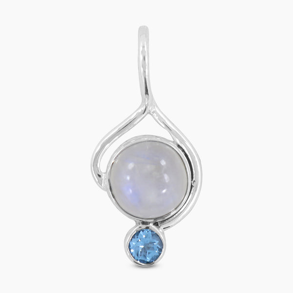 Rainbow Moonstone Silver Pendants
