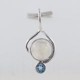 Rainbow Moonstone Silver Pendants