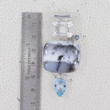 925 Starling Silver Dendritic Opal Pendant