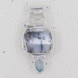 925 Starling Silver Dendritic Opal Pendant