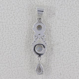 Rainbow Moonstone Pendant-925 Sterling Silver