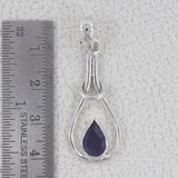 925 Silver Natural Garnet Pendant