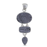 Silicon Druse Pendant 925 Sterling Silver