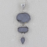 Silicon Druse Pendant 925 Sterling Silver