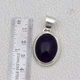 Amethyst Silver Pendant