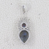 Dendritic Opal Gemstone Silver Designer Pendant