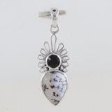 Dendritic Opal Gemstone Silver Designer Pendant