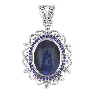 925 Sterling Silver Rose Quartz Pendant