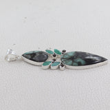 Natural Emerald Silver Pendant