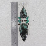 Natural Emerald Silver Pendant