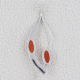 Carnelian Gemstone Silver Pendant