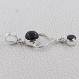 925 Sterling Silver Black Spinal Pendants