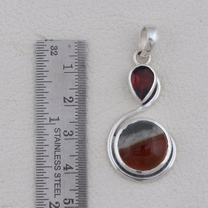 Polychrome Jasper Silver Pendants