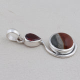 Polychrome Jasper Silver Pendants