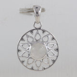 Garnet Pendant 925 Sterling Silver