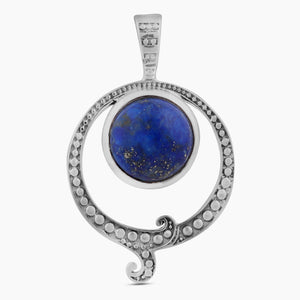 925 Sterling Silver Natural Meteorite Pendant