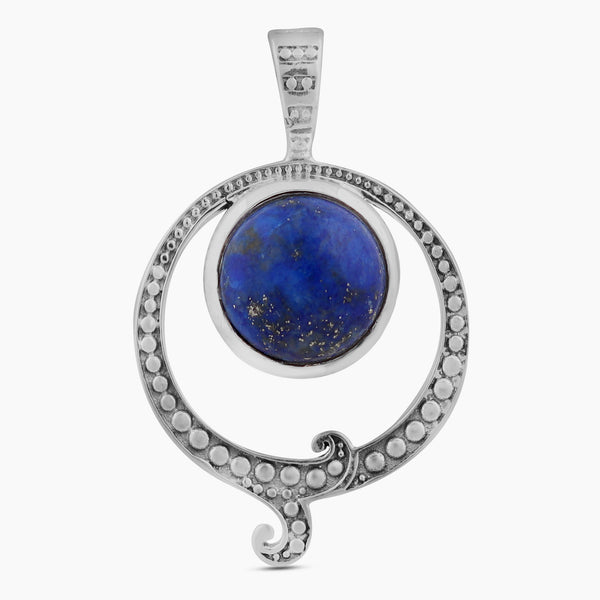 925 Sterling Silver Natural Meteorite Pendant