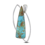 925 Sterling Silver Mustard Jasper Pendant