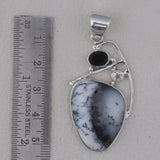 Blue Opal Gemstone Pendant 925 Sterling Silver