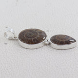 925 Starling Silver Ammonite Fossil Pendant